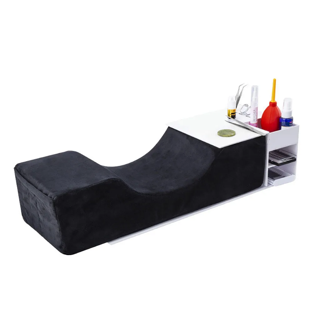 Lash Pillow Neck Support Eyelash Soft Pillow Grafting Eyelashes Memory Foam Eyelash Extension Pillow With Pocket Makeup Salon