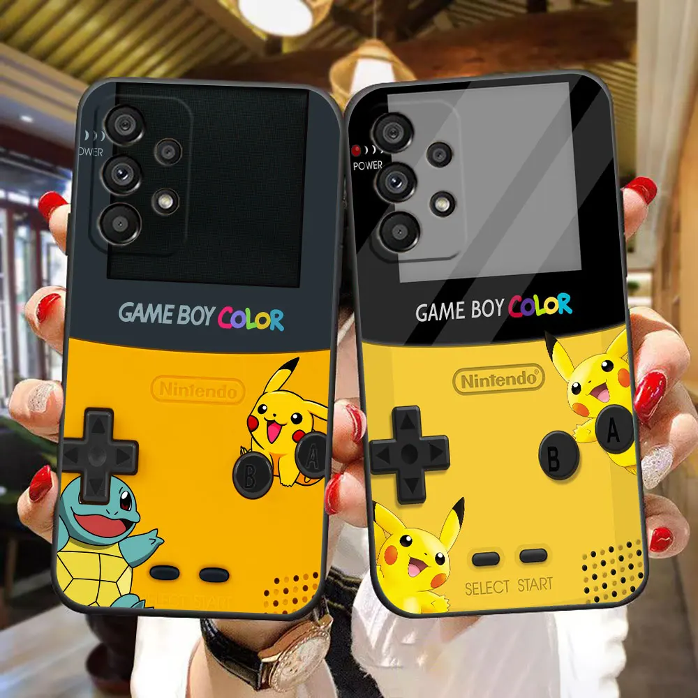 Game-Boy Color-P-Pokemon Phone Case For Samsung Galaxy A90 A80 A73 A71 A53 A52 A51 A42 A33 A32 A22 A21S A14 A13 A12 Case Funda