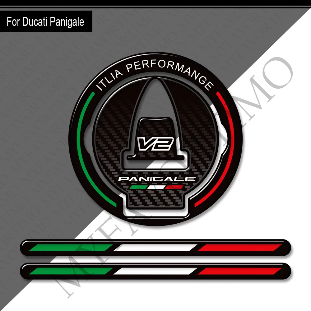 

For Ducati Panigale R 899 959 1199 1299 V2 V2S V4 V4S V4R S Motorcycle 3D Sticker Fuel Tank Pad Oil Cap Protector Cover Sticker