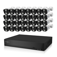Hiseeu 4K 8MP H265 NVR Set Color Night Vision POE 4K Security Camera System 32 Channel H.265 Poe Nvr Kit