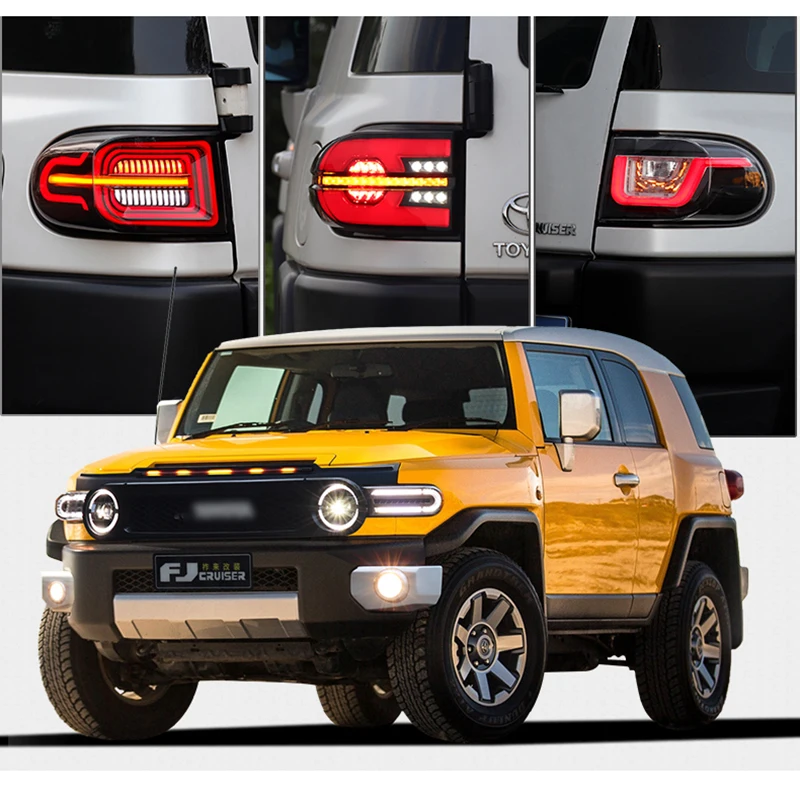 New Tail Light Assembly For Toyota FJ Cruiser Taillight Modification Signal Blinker LED Brake Light