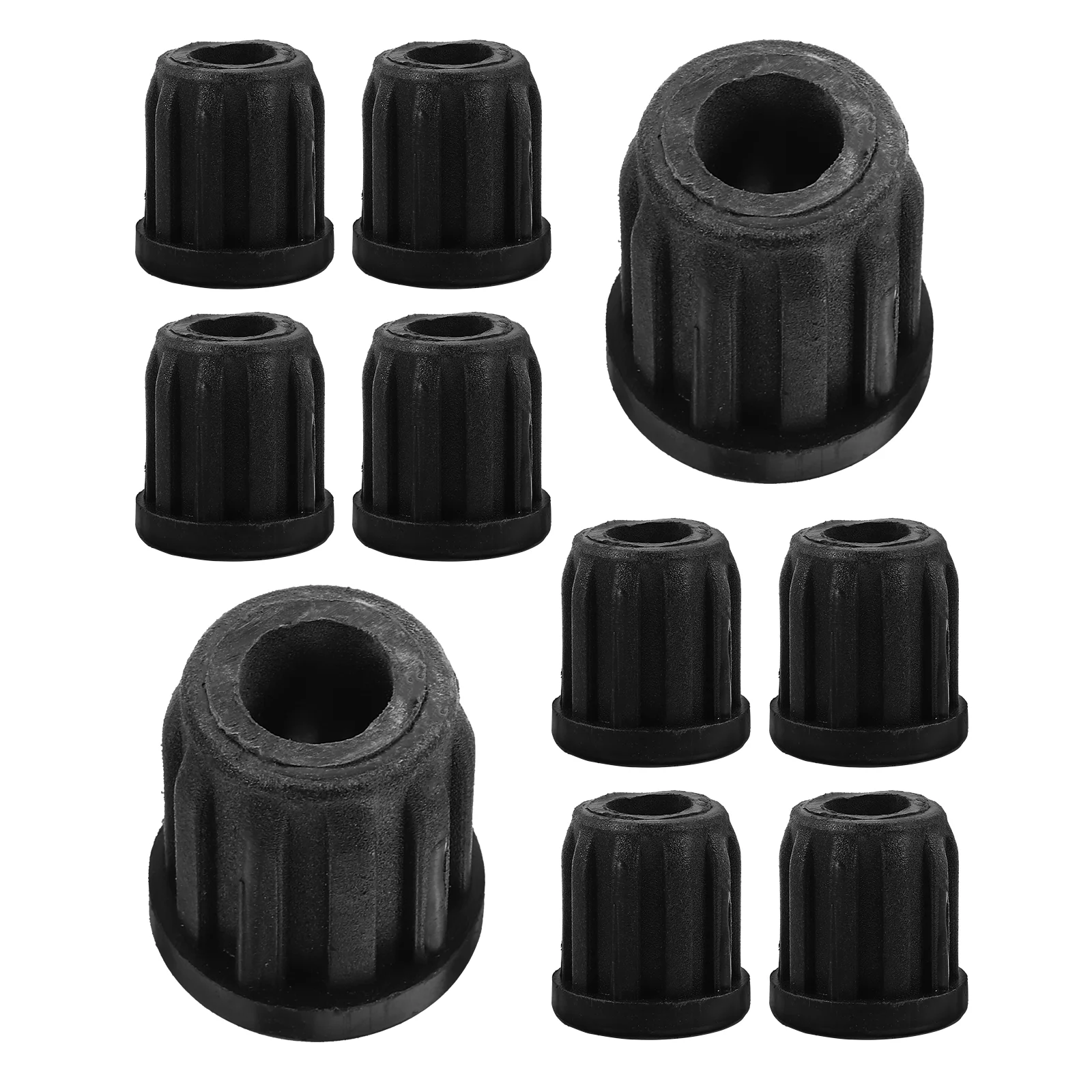 20 Pcs Caster Rubber Sleeve Mounting for Stem Ring Socket Insert Casters Swivel Wheel Chair Legs Plastic Office Car Accessories