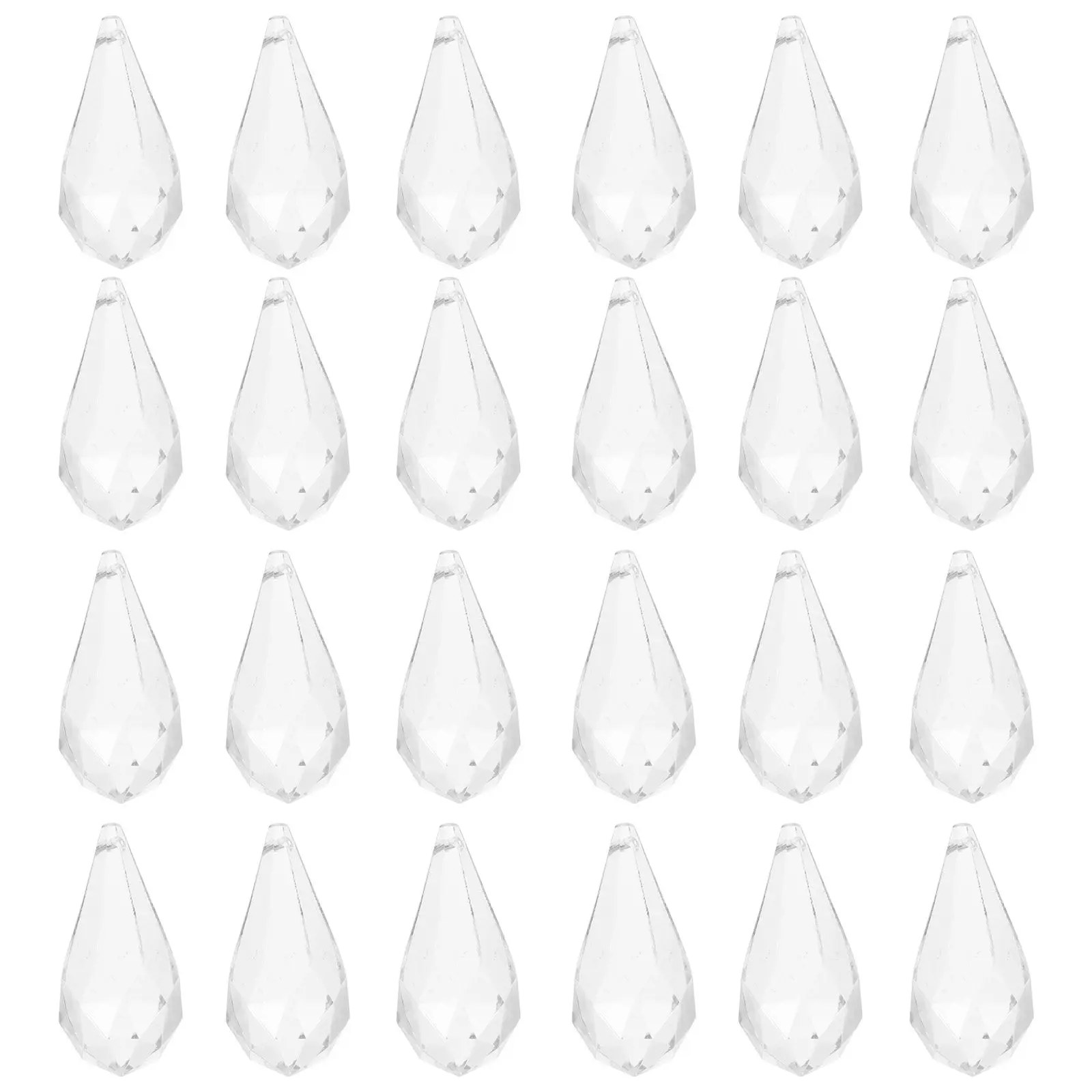 71Pcs Crystal Prisms Pendants Clear Acrylic Teardrop Hanging Decor with Perfect Luster Refraction for Home Bar Christmas DIY