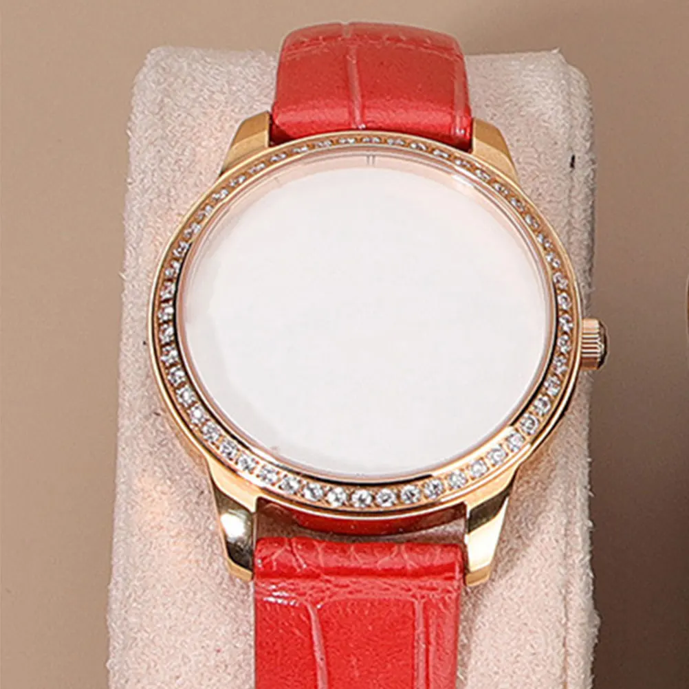 

Watch Pillows Beige Elastic Foam Display Pillow Bracelet Bangle Storage Box Accessories Collectors