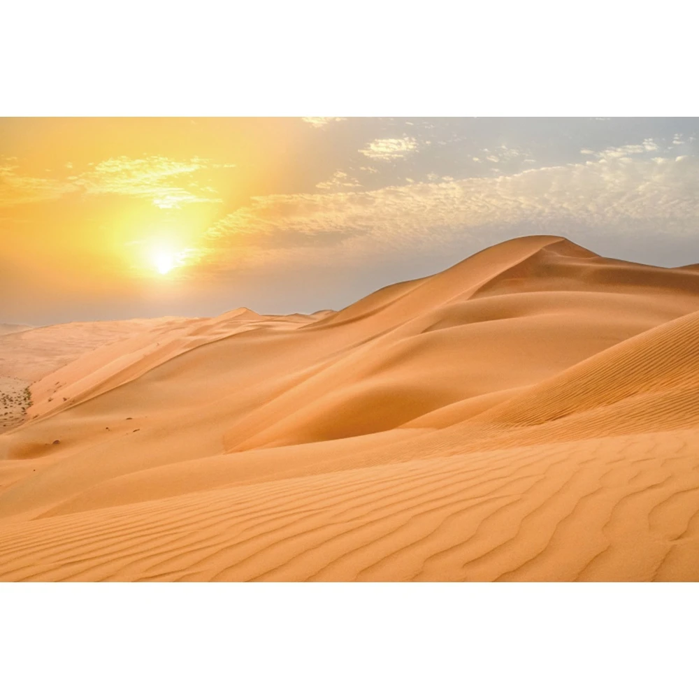 Africa Desert Backdrop for Photography Egyptian Pyramid Desert Sand Dunes Sunset Natural Scenic Travel Portrait Photo Background