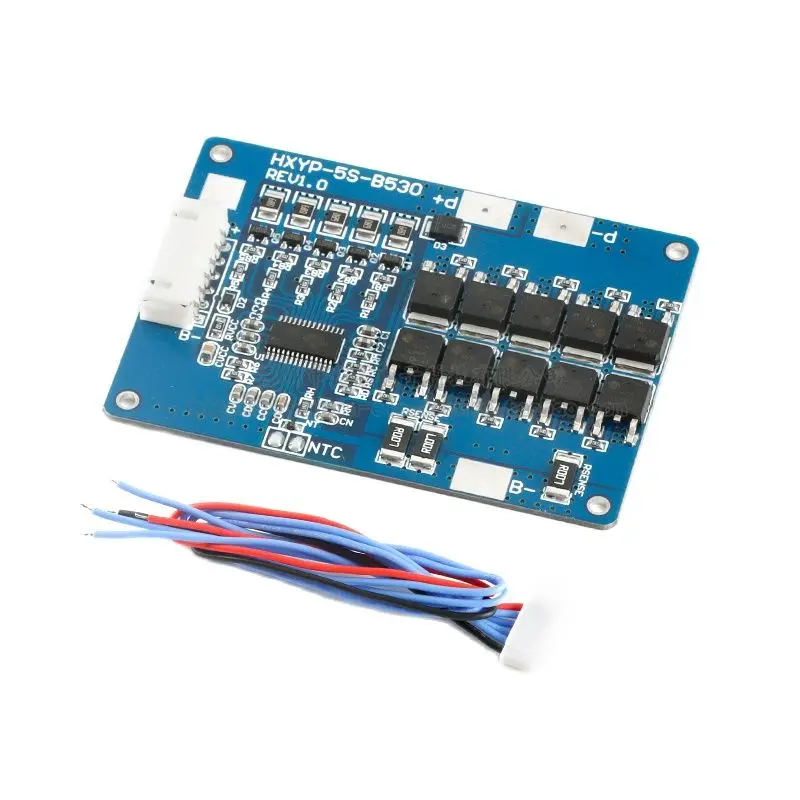 18V 21V Lithium Battery Protection Board 30A Limit 5 Series Module - Charging Discharging Balanced Temperature Control