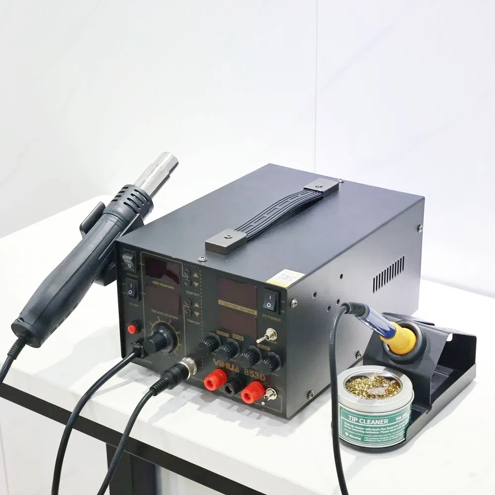

Professional YIHUA 853D 5A Station Auto Standby at 70°C Hot Air Soldering DC Power