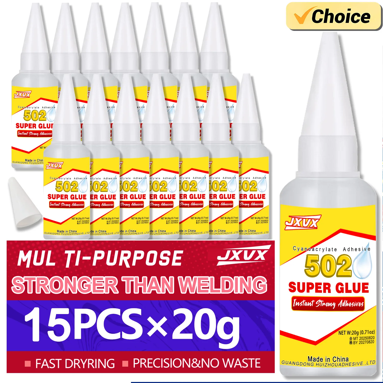 15pcs-502-super-strong-glue-quick-drying-strong-cyanoacrylate-waterproof-glue-used-for-shose-repair-of-metal-wood-plastic-and-ceramics20g-includes-precision-dispenser