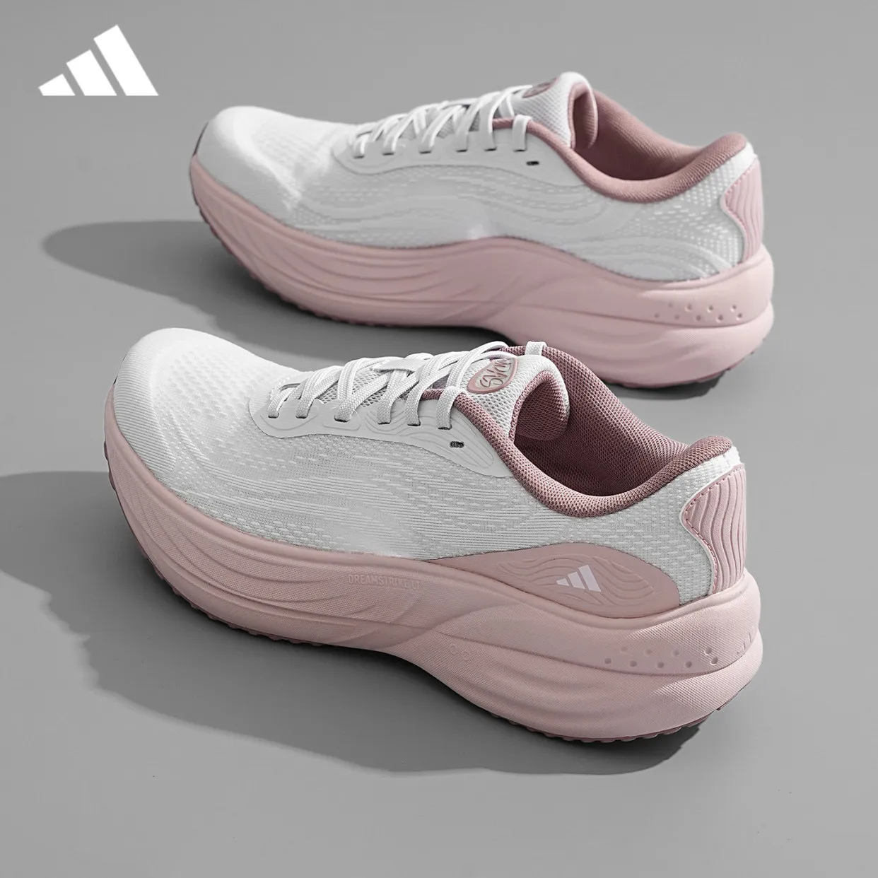 Adidas Damen-Laufschuhe LA3891, atmungsaktives Mesh, Schnürung, leicht, gepolstert, bequeme Sportsneaker – Detail 6