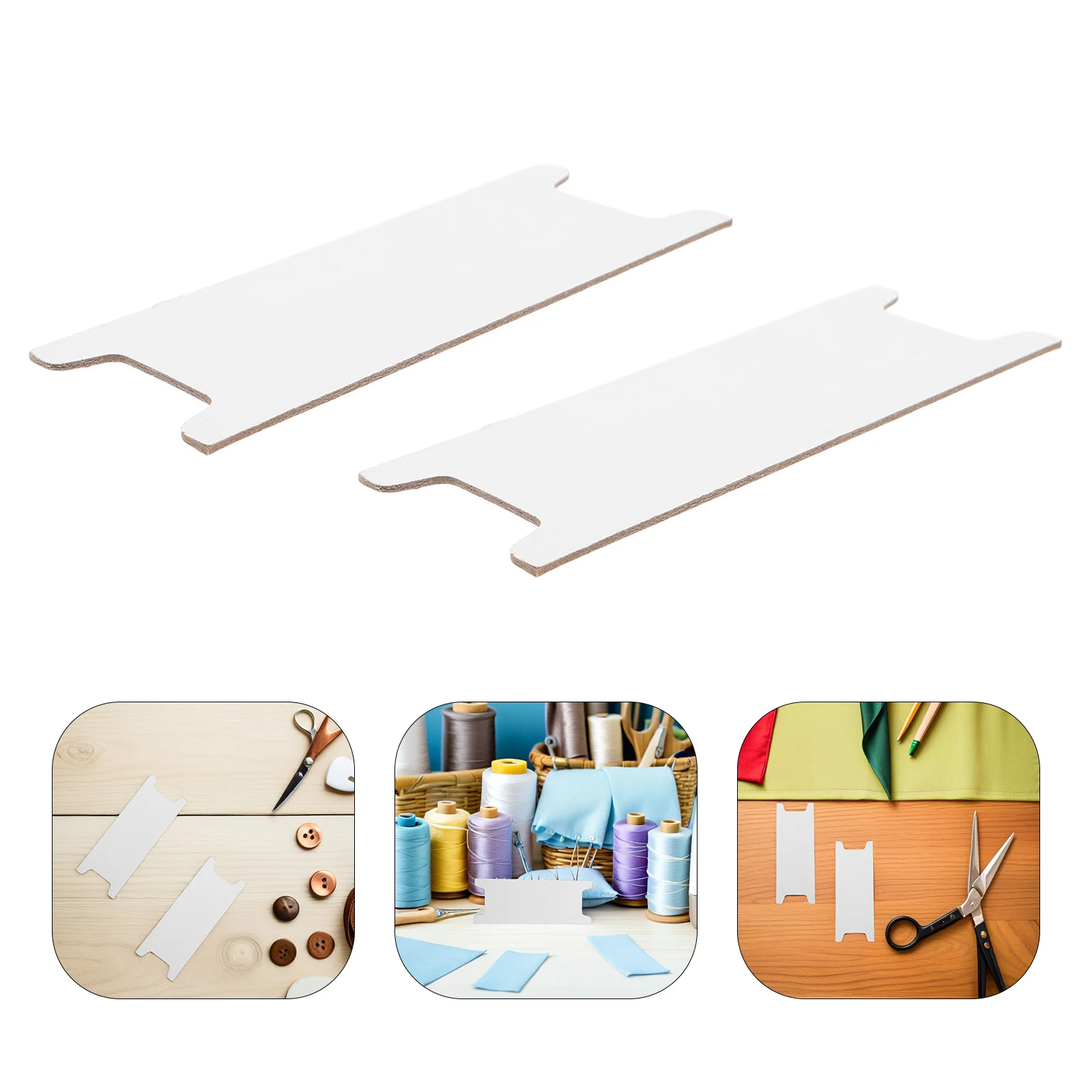 

100pcs Thread Spool Organizer Paper Winding Board For Embroidery Floss Yarn Sewing Ribbon Holder Needlework Craft Storage -