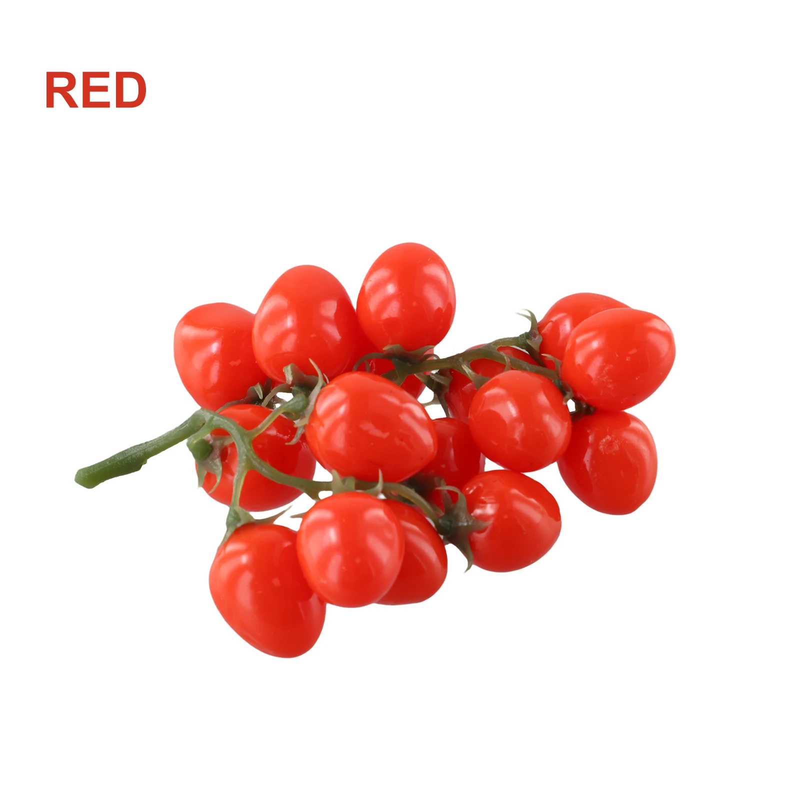 1 Pak Nep Cherry Tomaat Kunstfruit Model Gesimuleerde Rekwisieten Nep 19Cm Kast Vitrine Decor Huis Keuken Decoratie