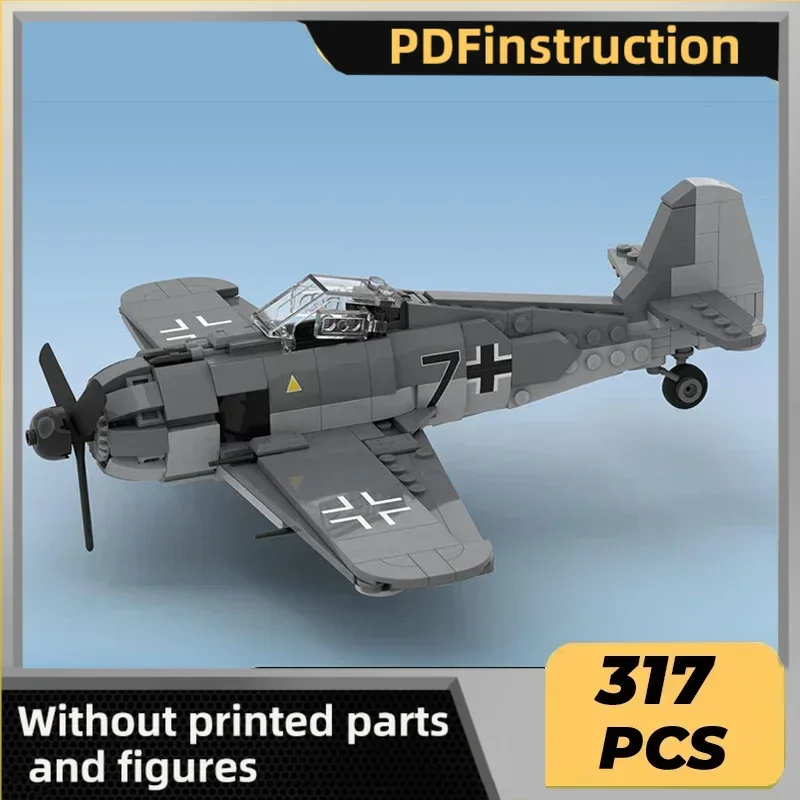 

Technical Moc Bricks Model Fw 190 A-8 German Fighter Bomber Modular Building Blocks Gifts Toys For Children DIY Sets Assembling