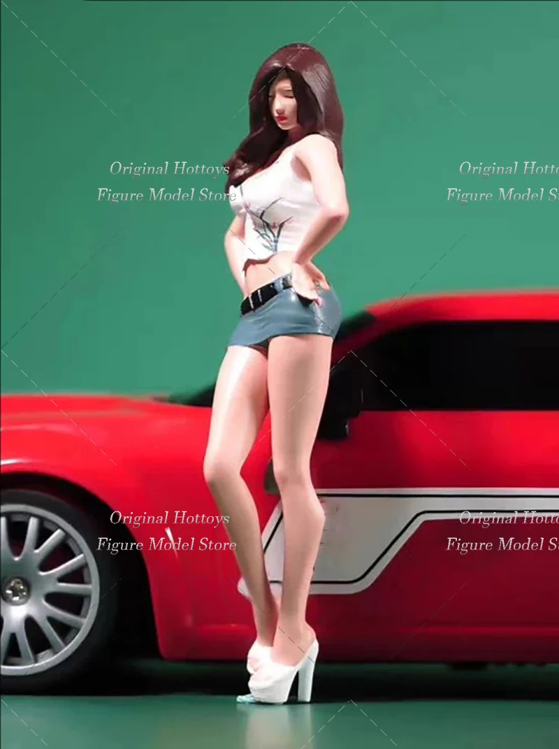 1/18 1/24 스케일 여성 군인 섹시한 미녀 모델 미니 페인팅 조각 풀 세트 약 6-9cm 액션 피규어 인형 컬렉션