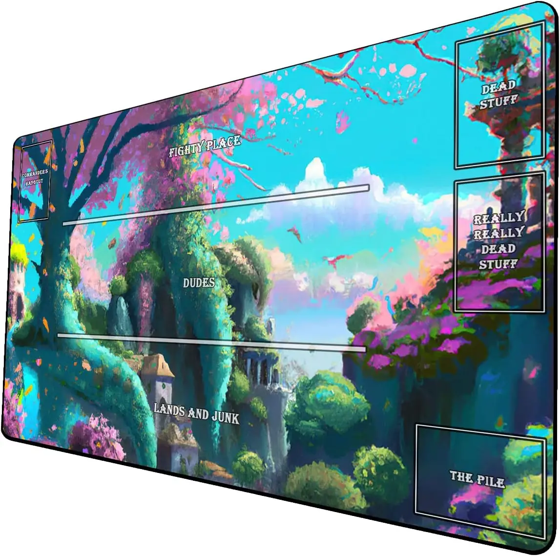 

Game Play Mat inches Trading Card Inked Game Playmats with Storage Bag Smooth Rubber Surface