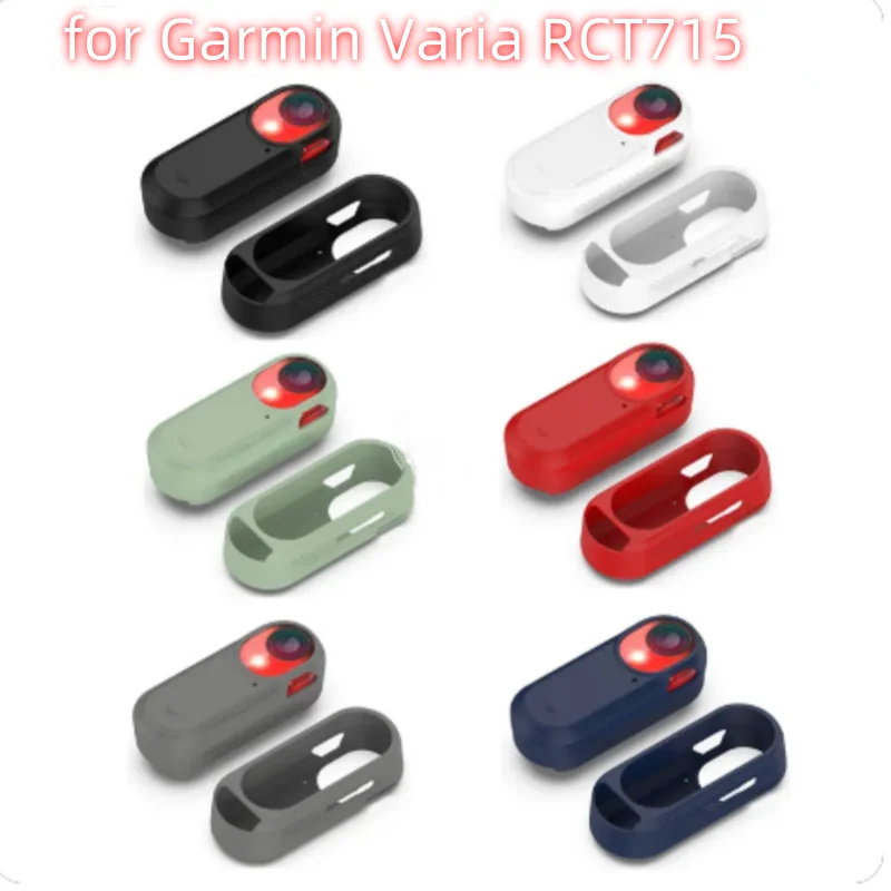 for Garmin Varia RCT715 Camera Tail Light Protect Case Sleeve Impact-resistant Housing Anti-dust Washable Silicone Cover