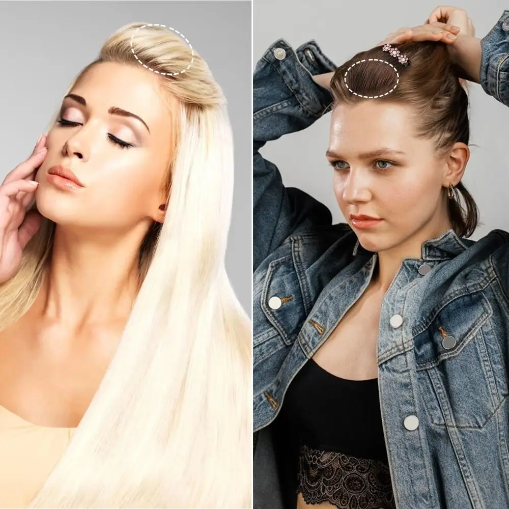 Invisible Hair Bun Hair Pad para Mulheres, Peruca Fofa, Princesa Styling Tools, Espessamento Puff, Almofada para Cabeça, Novo