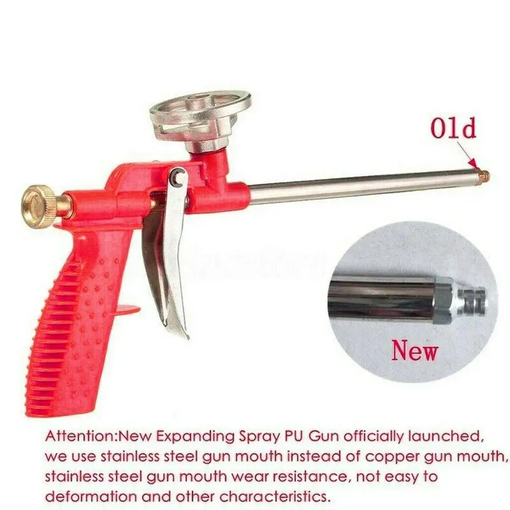 Foam Expanding Spray Gun 70MPa Foam Gun Alloy Plastic Polyurethane Foam Sealant Manual Tool For House Renovation