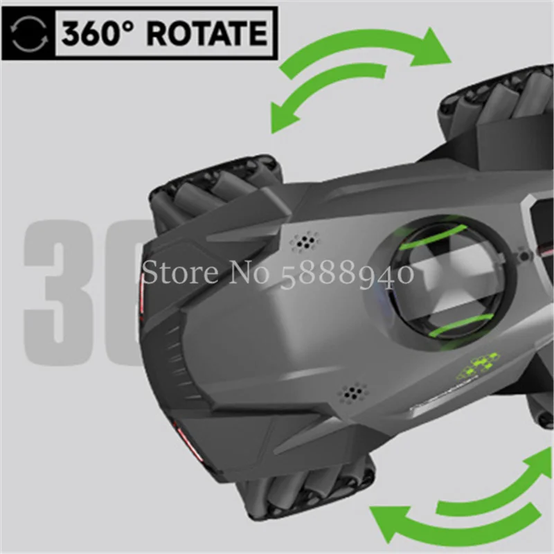 

WIFI FPV HD Camera Remote Control Car 2.4G Wide Angle 90° Rotate Universal Wheel Driving Lateral Drift One Key Demo RC Car Toy