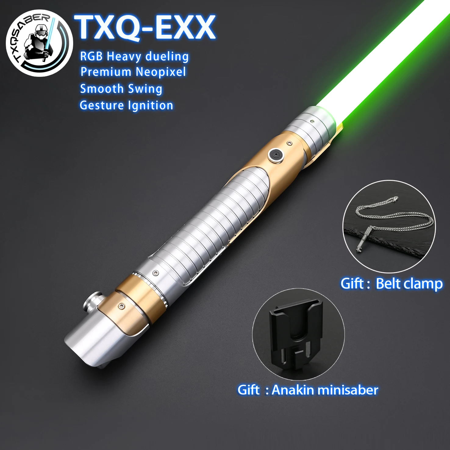 

TXQSABER Sailor SE 2025 Новый световой меч с металлической рукояткой Heavy Dueling Proffie 2,2 световой меч SNV4 Neo Pixel Laser подарок для косплея