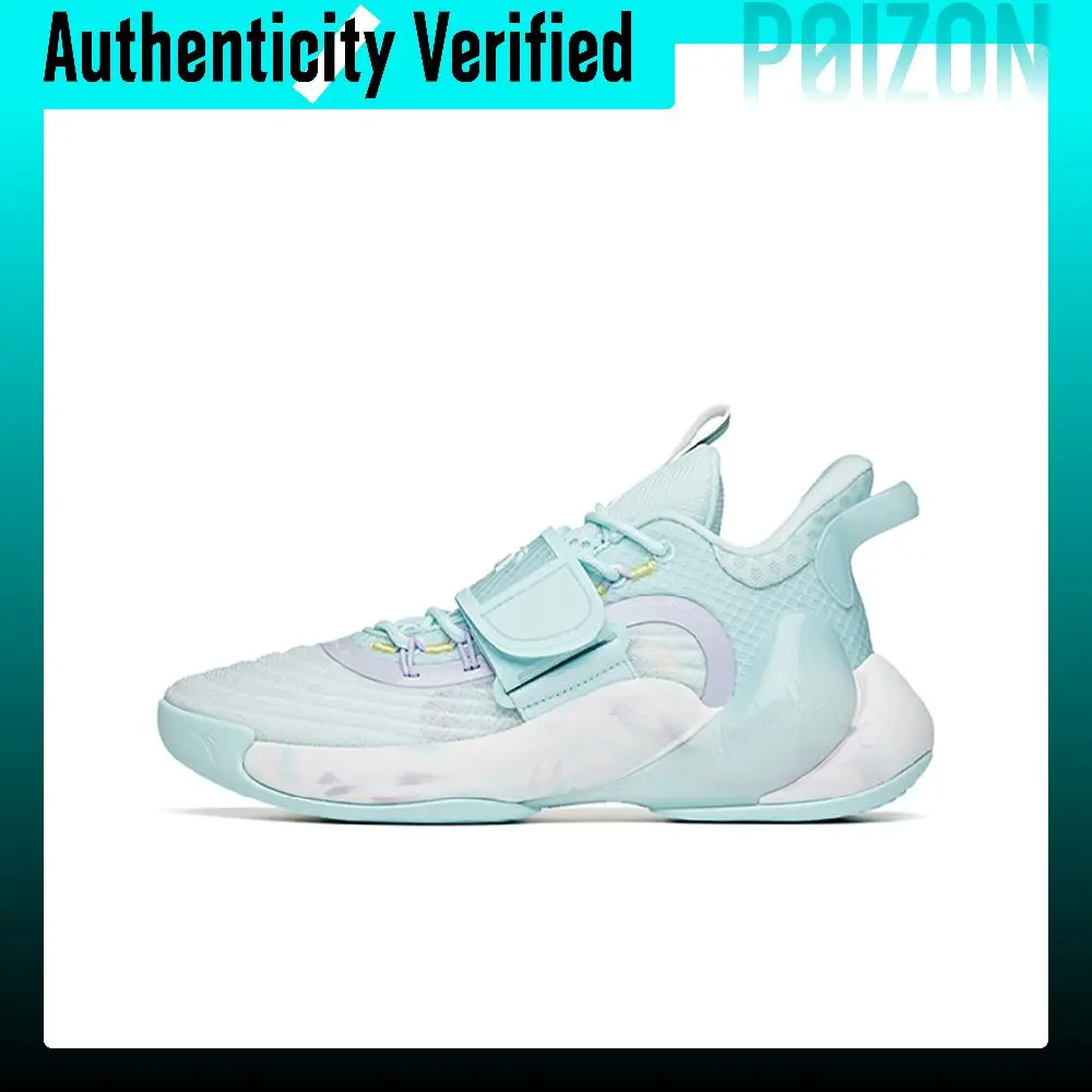 ANTA Splash 3 Basketball Shoes Men's High-top Glacier Blue/White/Purple 112221604S-1