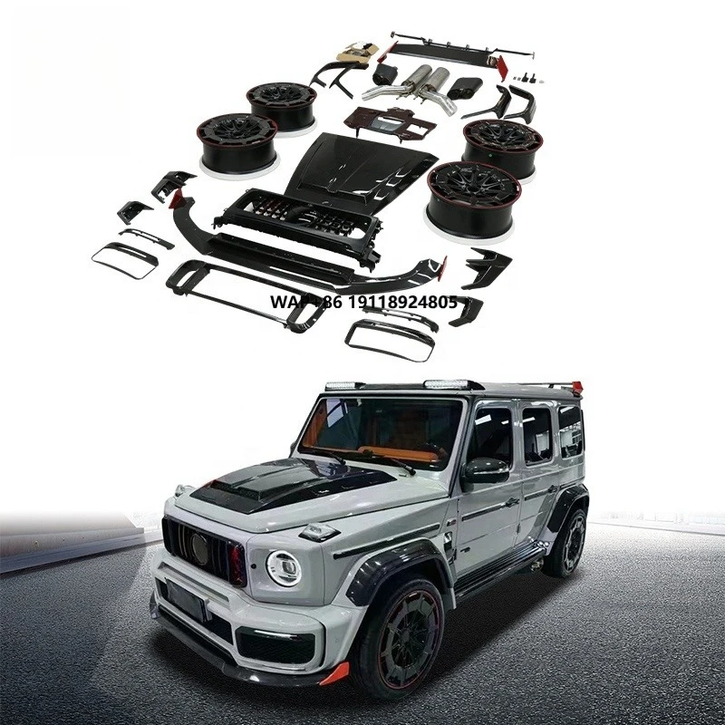 

Dry Carbon Fiber Brabs G900 Front Lip Body kit for G Class G63 W464 W463A Main Grill Rear Diffuser Spoiler Bodykit