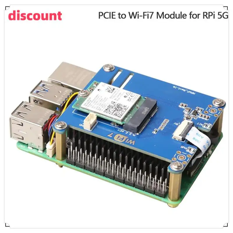 Classic-MPW7A для Raspberry Pi 5, модуль PCIE-M.2 E-Key Wi-Fi7 BE200, поддержка адаптера Google TPU/Wif6e AX210/AX200