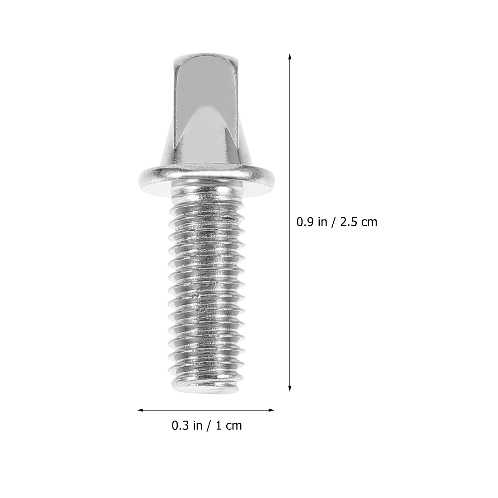 

10 Pcs Drum Screws M6X10mm Accessories Parts Silver Plated Iron Bolts for Snare Percussion Repair Kit Key Screw Tool