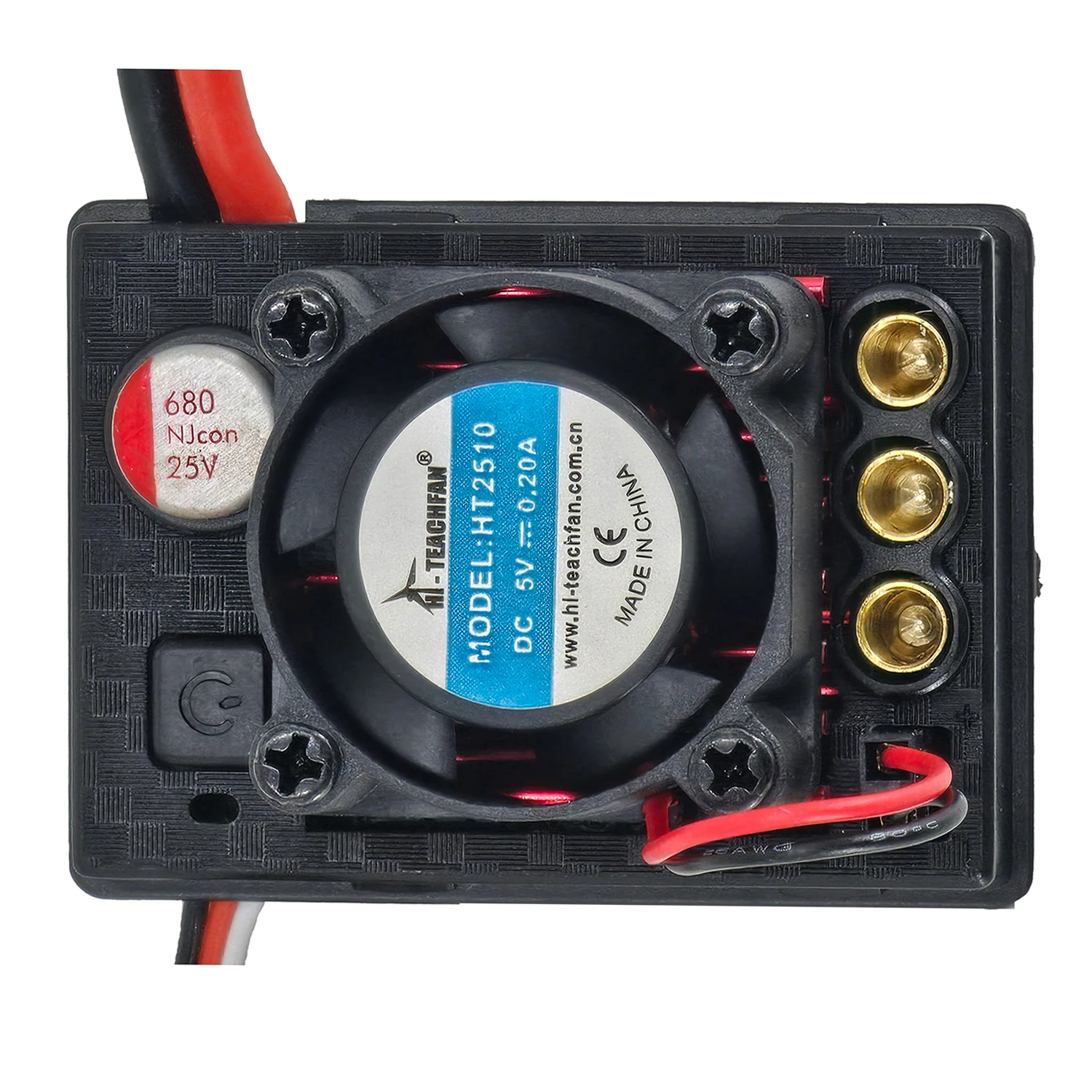 JMRC-elektronische snelheidsregelaar voor RC hogesnelheidsauto vrachtwagen crawler, borstelloze ESC, spatwaterdicht, 3 remmodi, 45A