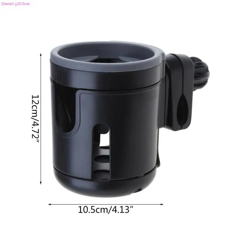 D0JC Stroller Cup Holder for 2 Cups Universal Bottle Holder for Wheelchair Durable