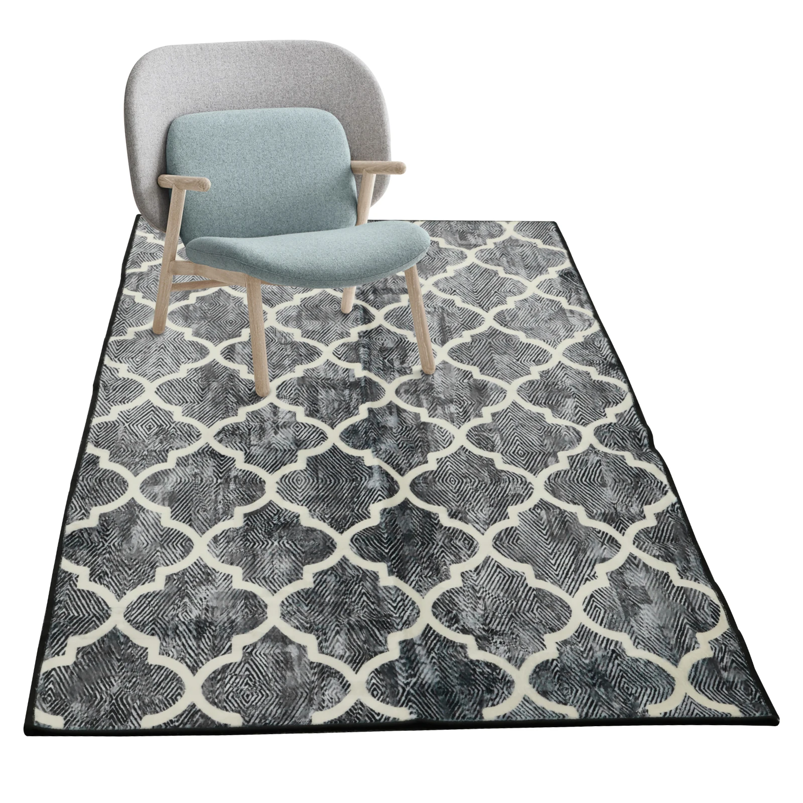 Chair Mat Anti Slip Office Chair Mat Decorative Rolling Chair Mat Handcrafted Floor Protector Sturdy Under Desk Rug for Office