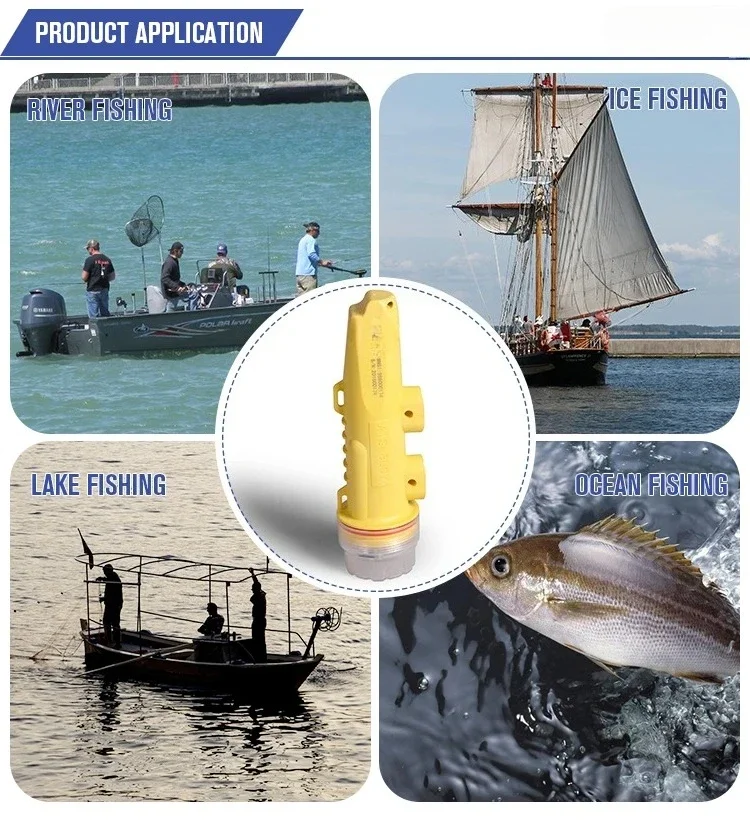 Yellow Waterproof AIS Fishing Net Tracking BUOY Solar Powered Plastic Marine Supply