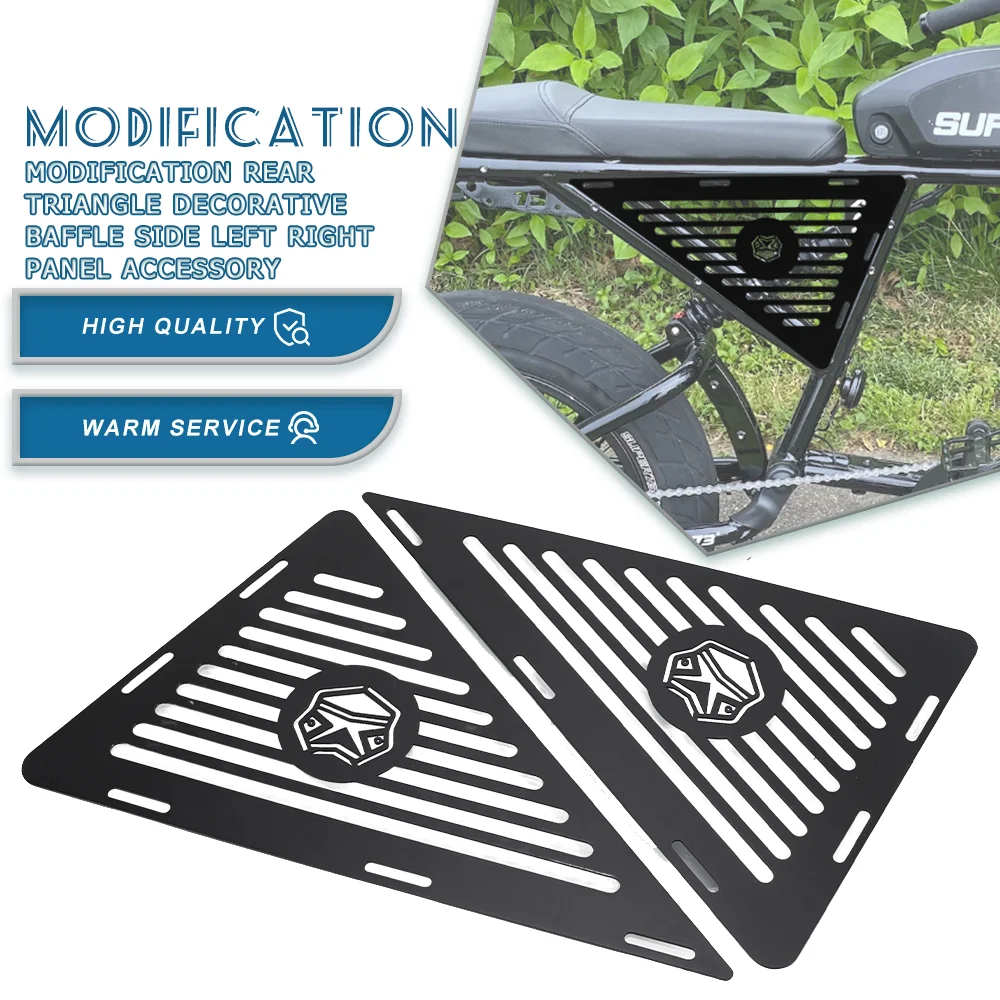 

Motorcycle Modification Rear Triangle Decorative Baffle Side Left Right Panel For SUPER 73 SUPER73 / RX SUPER73RX SUPER 73/RX