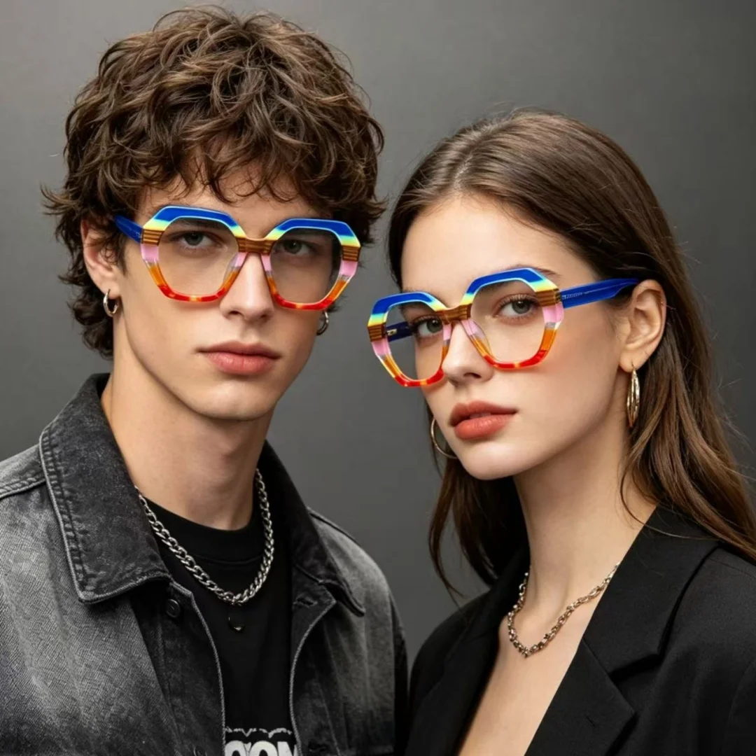 

Acetate Glasses Frame For Women Eyeglasses Frame Men Women Vintage Glasses Trendy Glasses Men