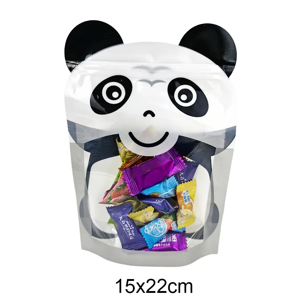 Cartoon Animal Bag Candy Snack Packaging Bags Cute Bear Capybara Tiger Food Cookies Storage Bag Safari Birthday Party Supplies