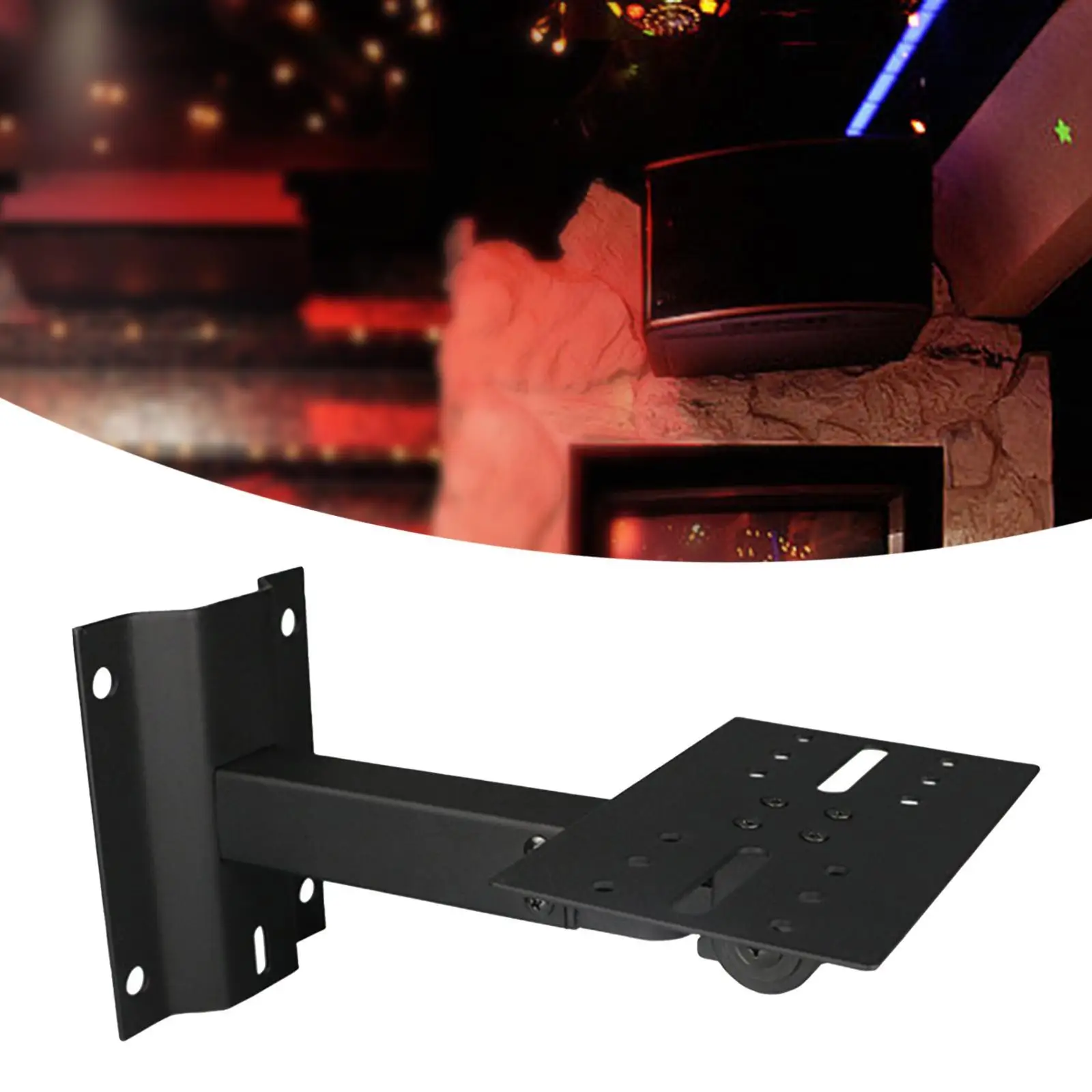 Speaker Stand Wall Fixed Holder Adjustable for Lobby,Studio Easily Install