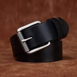 New Luxury Brand H Belts for Men High Quality Male Strap Genuine Leather Waistband Ceinture Homme No Buckle 3.8cm Belt