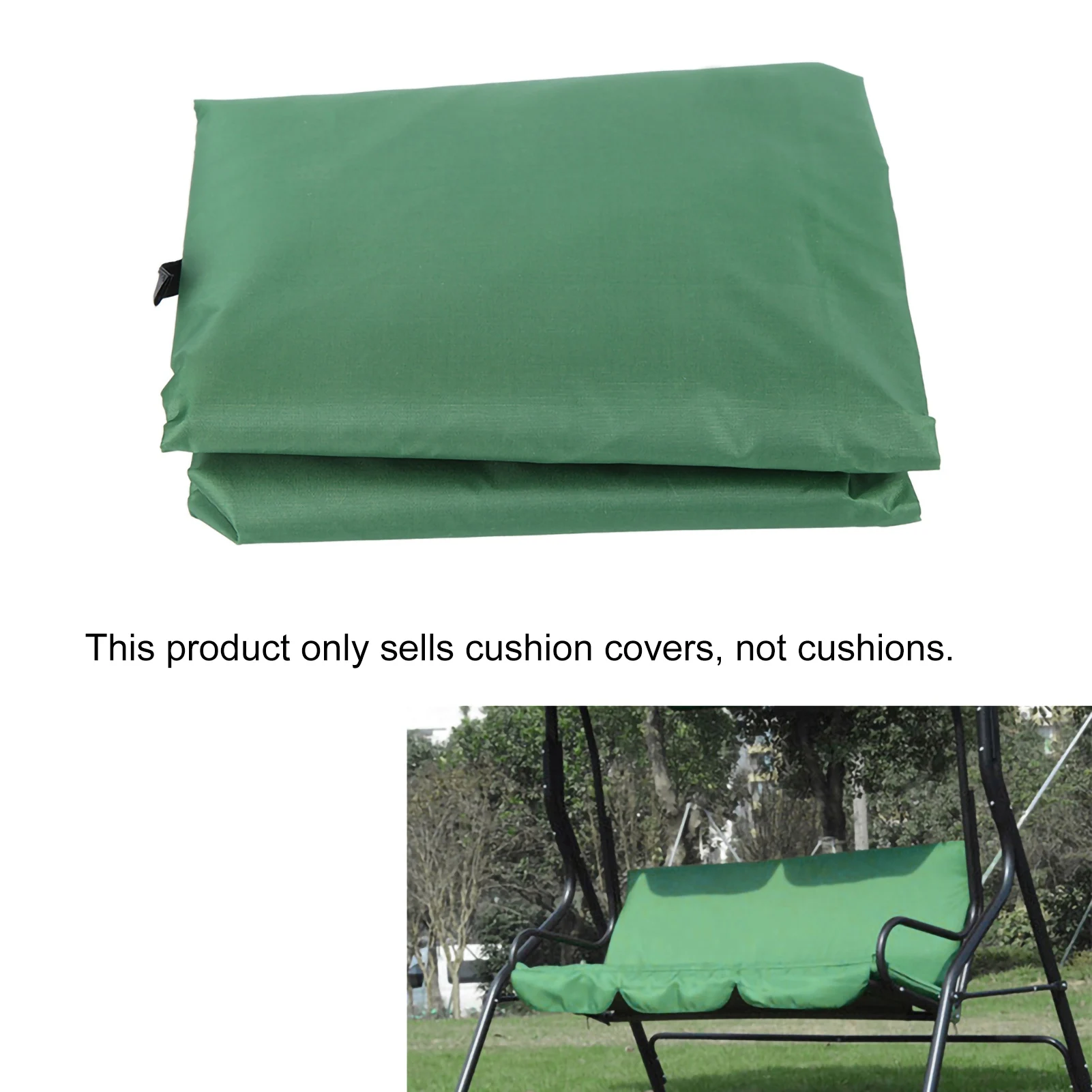 Garden Courtyard Outdoor Waterproof Polyester Taffeta Threeseater Swing Chair Hammock Seat Cushion Cover Cushion Cover 150*50*10