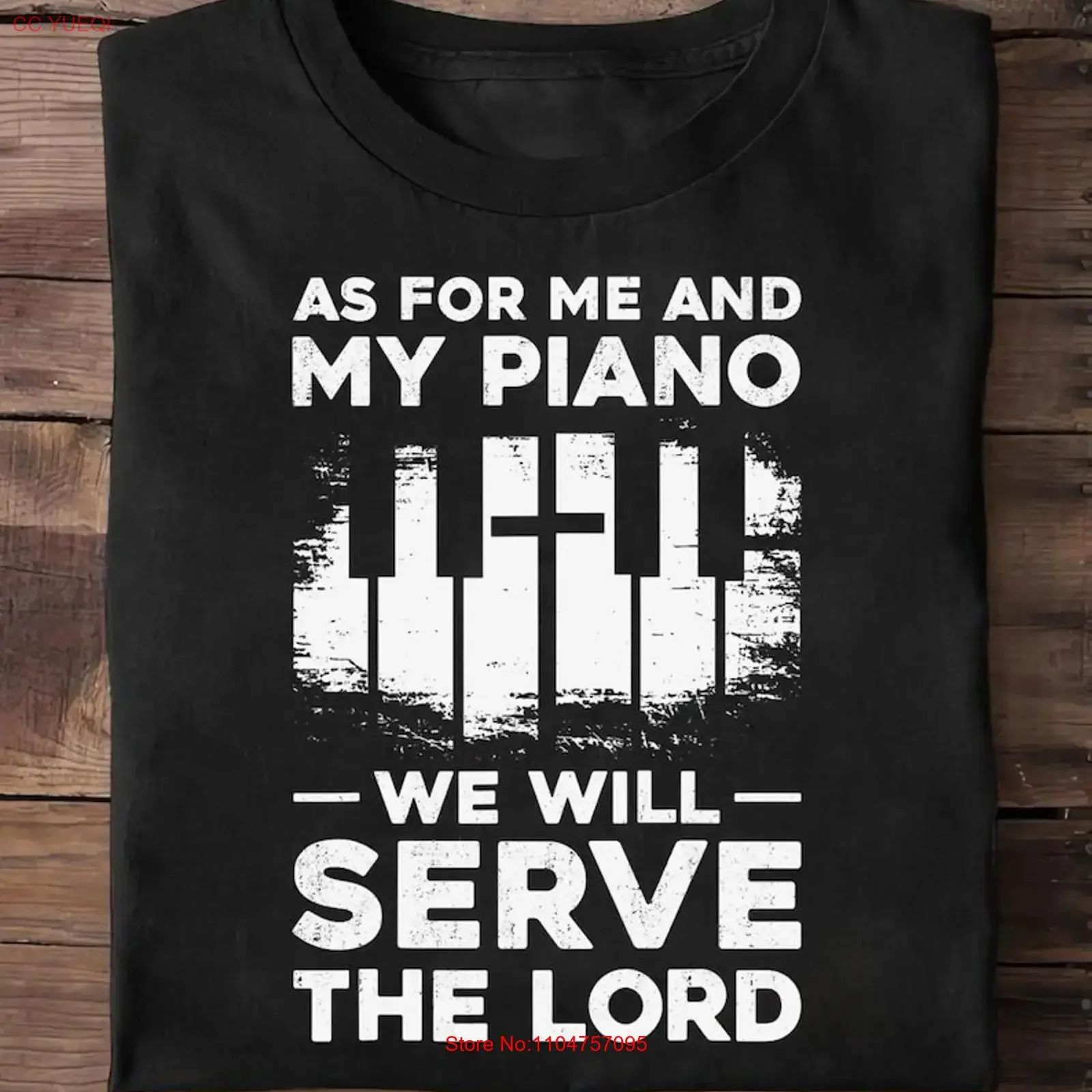 Piano Teacher Pianist Faith Christian Cross Keyboard Vintage T Shirt F vintage Washed Soft homme fashion Unisex Comfortable