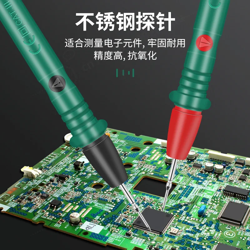 Universal Multimeter Test Leads Extra Sharp Stainless Steel Probes Anti-Burn Silicone Wire Multimeter Accessories