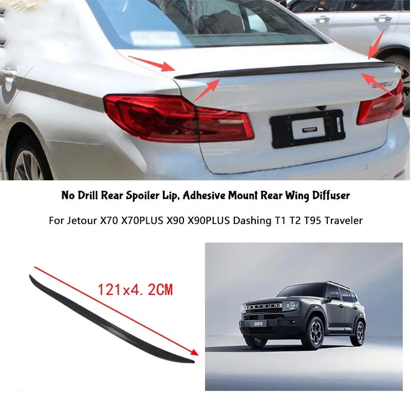 For Jetour X70 X70PLUS X90 X90PLUS Dashing T1 T2 T95 Traveler Rear Wing Lip Car Rear Trunk Boot Lip Spoiler Wing