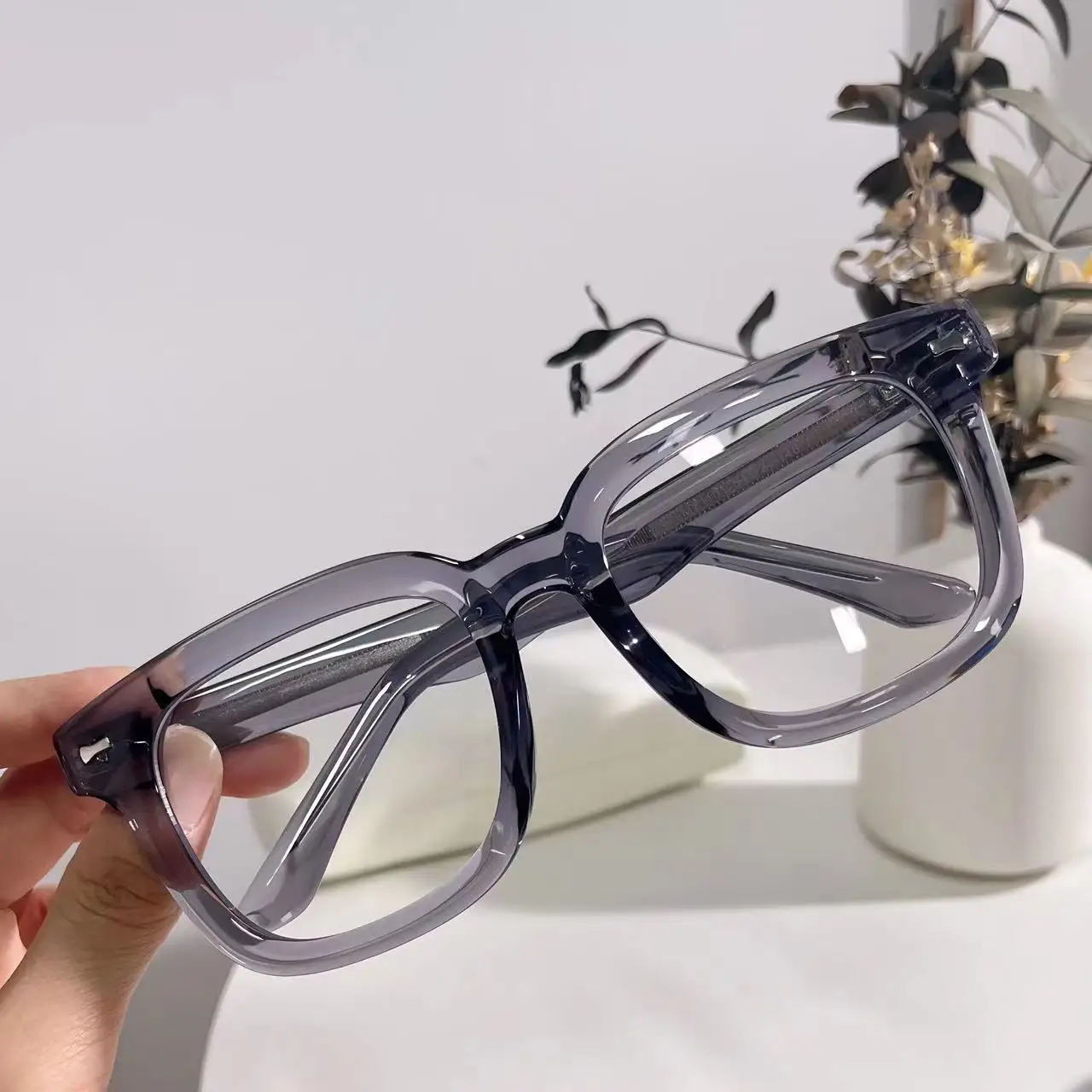 158mm Oversized Eyeglasses Frame Black Prescription Glasses Men Women Optic Hyperopia Presbyopic Big Large Face Spectacles TR90