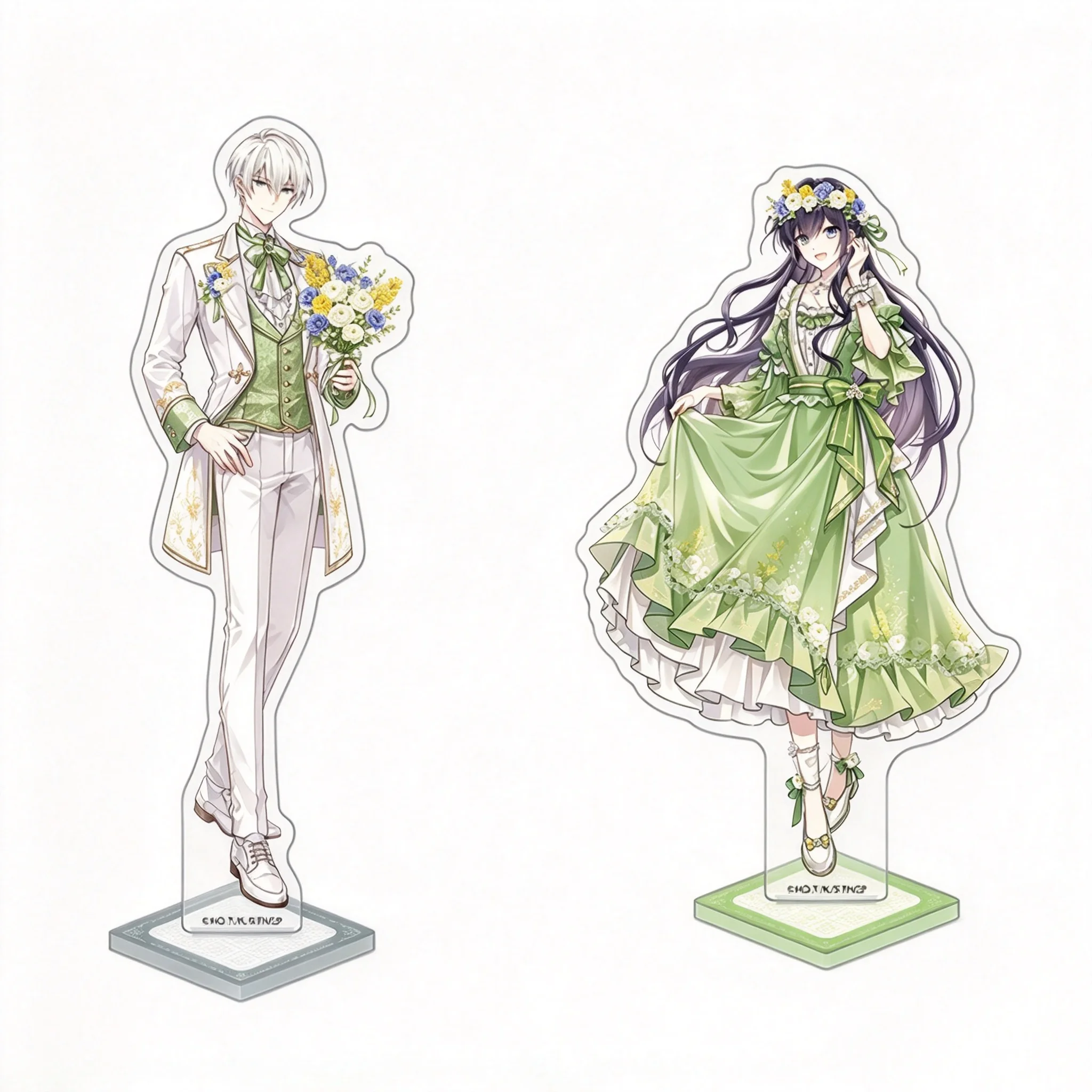Even Though I'm a Super Timid Noble Girl, I Accepted the Bet From My Cunning Fiancé Acrylic Stand Model Plate Keychains