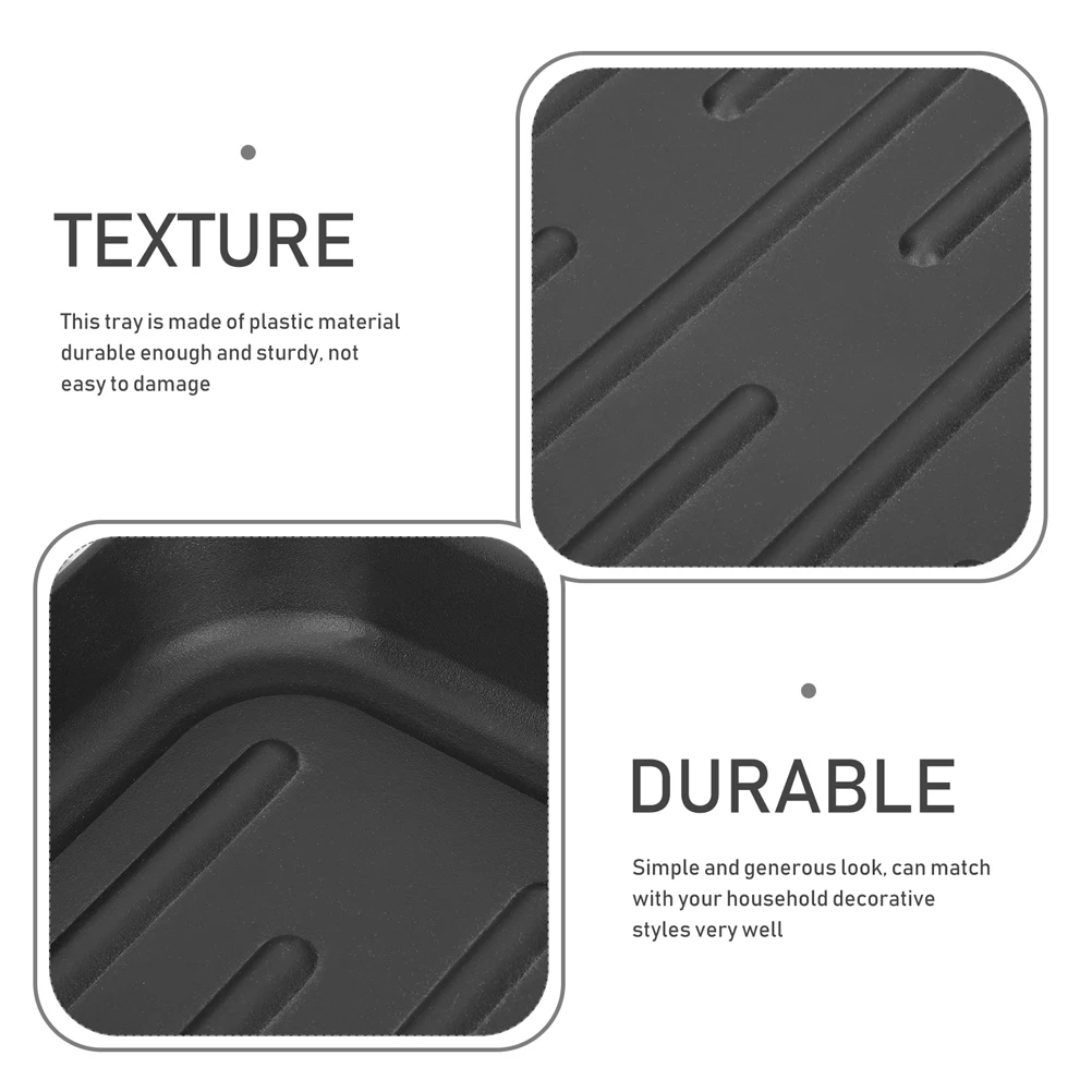 

2pcs Plastic Shoe Boot Tray Floor Protector Water Resistant Entryway Mat Multi-Function For Indoor Outdoor