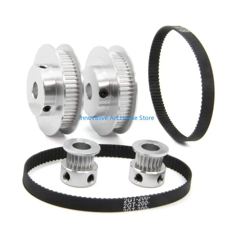 E1PC 200mm Belt Width 6mm 30T 60T Tensioning Wheel Synchronous Pulley Belt