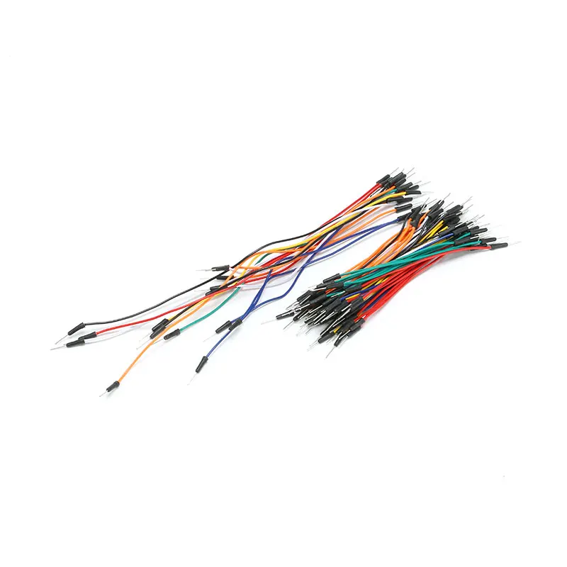 

65pcs Connecting line Loaf ligation Male to Male Flexible Breadboard Line Jumper Cable Wires Bread board lines Cable for Arduino