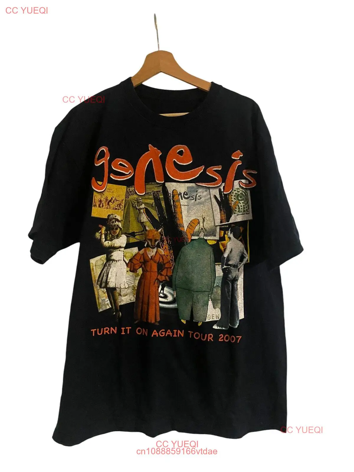 Винтажная Футболка Genesis 2007 с надписью «Включай его снова» Sz L