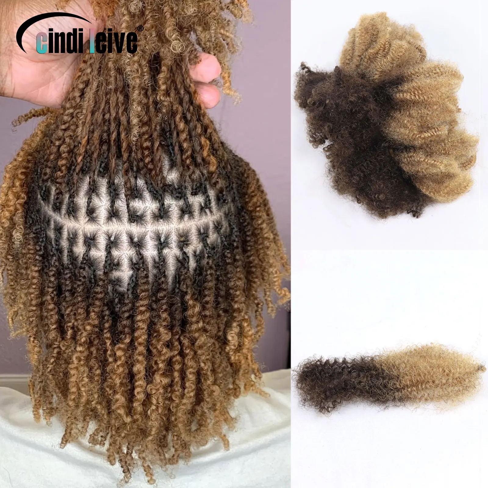 

Ombre Медовый Блондинка Человеческие Волосы Для Локонов/Твитов/Плос Афро Вьющиеся Массовые Бразильские Наращивание Человеческих Волос Без Утка 50 г/упак.