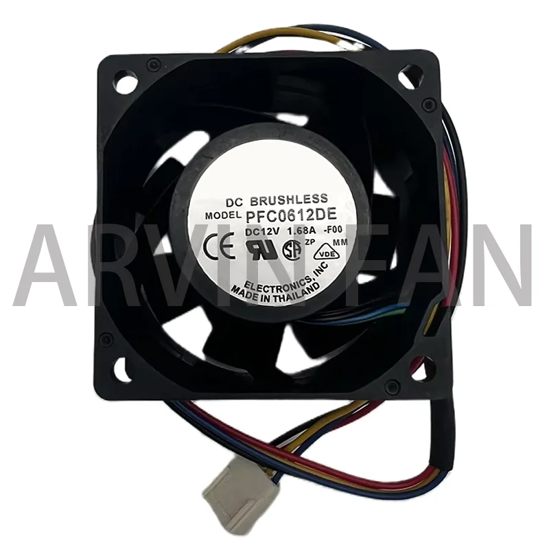 

Brand New Original PFC0612DE 6038 6cm 60x60x38mm 60mm Fan 12V 1.68A Four-wire 4pin Super Wind Server Fan