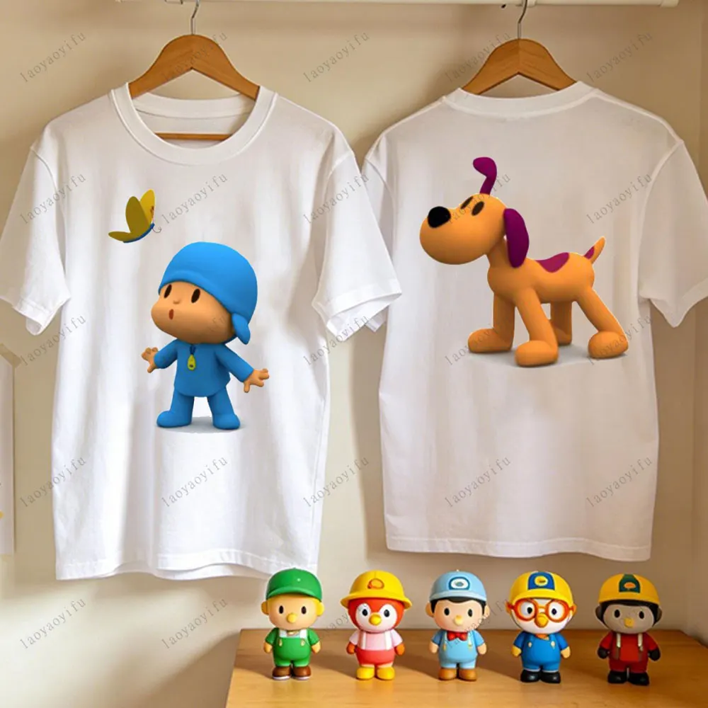 

Funny P-POCOYO for Friends Gift T-Shirt Summer Cotton Short Sleeve Tops Graphic Tees Loose Men Women Harajuku T Shirt Clothing