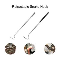 Snake Hook Retractable Professional Snake Catching Tool Convenient Stainless Steel Reptile Hook Extended Length snake tongs